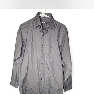 Geoffrey Beene Men's Gray Dress Shirt